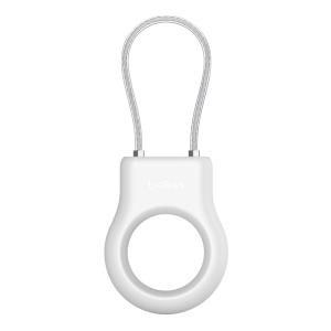 Secure Holder With Wire Cable For Airtag White