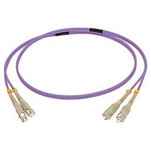 SC/SC OM4 LSZH Fibre Patch - Purple 50m