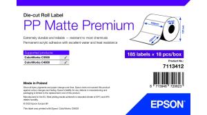 Pp Matte Label Premium, Die-cut Roll, 102mm X 152mm, 185 Labels