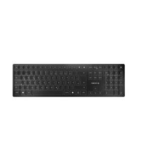 KW 9100 SLIM Rechargeable - Keyboard - Wireless or Bluetooth - Black - Qwertzu German