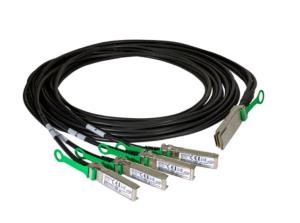 Ethernet Qsfp28 To Sfp28 Twinaxial Breakout Cable 2m