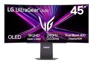 Curved Gaming Monitor - UltraGear 45GX900A-B - 45in - UWQHD 3440 z 1440 OLED (21:9) - HDMI/ DisplayPort/ USB Hub - Black