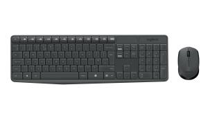 Mk235 Wireless Keyboard / Mouse Grey Qwerty Us Intll