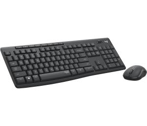 Mk295 Silent Wireless Combo Graphite Qwerty US/Int'l