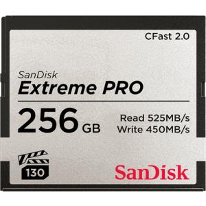 SanDisk Extreme Pro Cfast 2.0 Memory Card 256GB - 525mb/s Read Speed