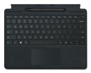 Surface Pro Keyboard With Pen Storage & Slim Pen - Black - Nordic - With Copilot Button