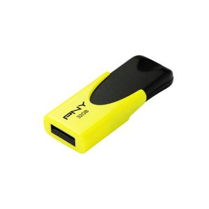 N1 Attach - 32GB USB Stick -  USB2.0 - Yellow - Read 25mb/s Write 8mb/s