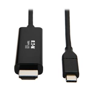 TRIPP LITE USB-C to HDMI Adapter Cable (M/M) - 3.1, Gen 1, Thunderbolt 3, 4K @ 60 Hz, Converter on HDMI End, Black 6ft 1.8m