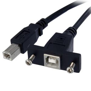 USB 2.0 Panel Mount Cable B To B - F/m 30cm