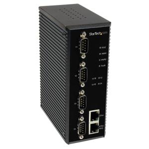 Industrial Rs-232 / 422 / 485 Serial To Ip Ethernet Device Server 4 Port - Poe-powered