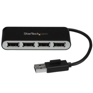 Portable Hub 4-port USB 2.0 With Built-in Cable