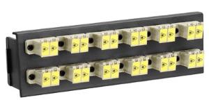24 Port Swing-out Fibre Panel Front Plate Shuttered Lc Mm