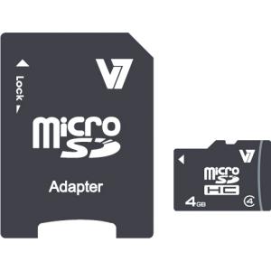 Micro Sdhc Card 4GB With Adapter (vamsdh4gcl4r-2e)