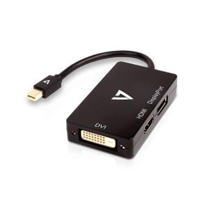 Mini Dp To Dp / DVI / Hdmi Adapter 10cm Black M/f
