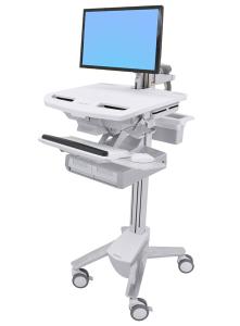 Styleview Cart With LCD Arm Non-powered 2 Drawers (2 Medium Drawers X 1 Row)