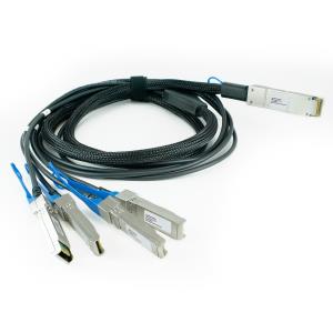 Transceiver 40gbe Qsfp  To 4x10gbe (sfp+) Passive Copper Breakout Cable Dell