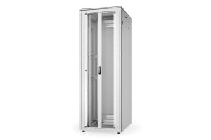 network cabinet Unique 47U 2244x800x1000mm double glass front door grey