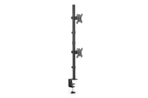 Monitor Vertical Mount 17-32in, 8kg max. each, clamp or grommet mount