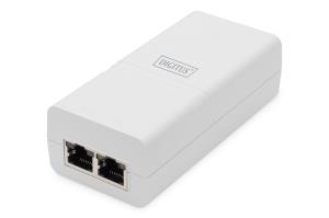 Gigabit Ethernet PoE+ Injector 802.3at, 30 W small housing, white