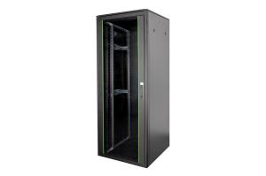 42U network cabinet Varioflex-N 800x800 mm bl single glass front- and double steel rear door