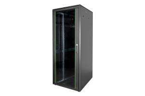 42U network cabinet Varioflex-N 800x1000 mm bl single glass front- and double steel rear door