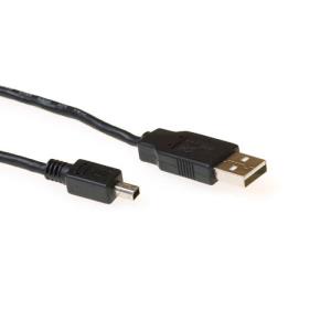 Connection Cable Mini USB B Male - USB A Male 1.8m