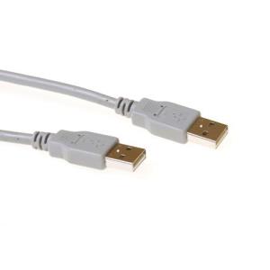 Connection Cable USB A Male - USB A Male Ivory 3m