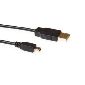 USB 2.0 Connection Cable USB A Male - USB Mini B5 Male 1.8m