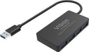 USB 3.0 4-port Hub 5gbps Black
