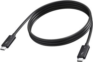 Vision 2m Black USBc Thunderbolt 4 Cable