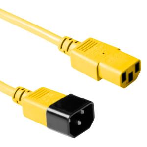 Power Connection Cable 230v C13 To C14 Yellow 1.20m (ak5117)