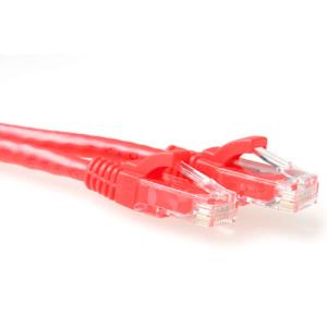 CAT6 Utp Patchcable Red Snagless 50cm