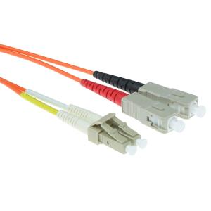 Lc-sc 50/125m Om2 Duplex Fiber Optic Patch Cable 1.5m