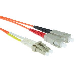 Lc-sc 62.5/125m Om1 Duplex Fiber Optic Patch Cable 15m