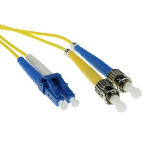 Lc-st 9/125m Os1 Duplex Fiber Optic Patch Cable 15m