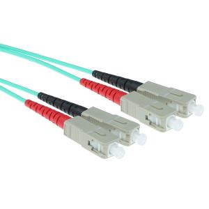 Sc-sc 50/125m Om3 Duplex Fiber Optic Patch Cable 15m