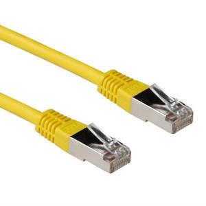 CAT6a Sstp Pimf Lszh Patch Cable Snagless Yellow 1m