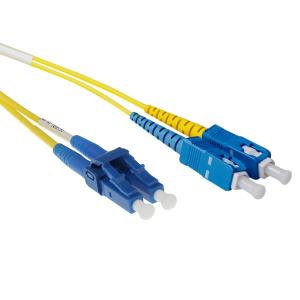 Fiber Optic Patch Cable Lc-sc 9/125m Os2 Duplex Short Boot 2m