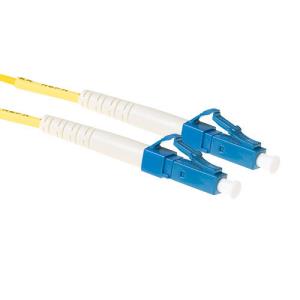 Lc-lc 9/125m Os2 Simplex Fiber Optic Patch Cable 50cm Yellow