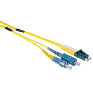 Fiber Optic Patch Cable Lc-sc 9/125m Os2 Duplex Ruggedized 10m Yellow