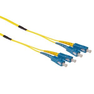 Fiber Optic Patch Cable Sc-sc 9/125m Os2 Duplex Ruggedized 30m Yellow