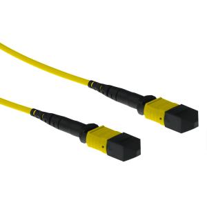 Fiber Optic Cable Singlemode 9/125 OS2 polarity A with MTP female connectors 2m Yellow