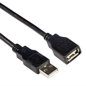 USB 2.0 A male - USB A female black 3m