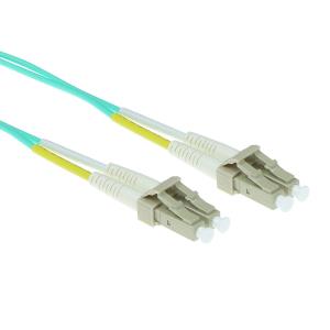 Fiber Patch Cable - LC - 50/125 OM3 Duplex - 12m - Aqua