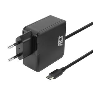USB-C laptop wall charger 65W with Power Delivery profiles, 2 meters
