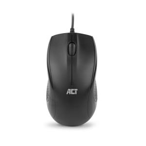 Wired Mouse - full-size  - USB - optical - Black