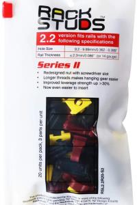 Rackstuds Red - Application: 19in Rails With Thickness Less Than 2.2mm 20 Pack