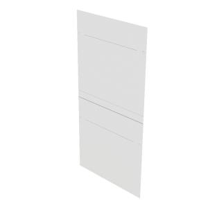 Side Panel - Horizontally Split - 1000mm - 52u  - White