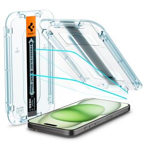 Screen Protector For iPhone 15 Plus 6.7in Glas.tR EZ Fit Transparency (2P)