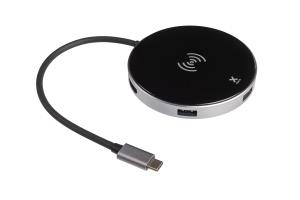 Hub USB-c Wireless Charging Grey